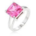 Avera Cubic Zirconia Gypsy Ring In Polished Sterling Silver by Avera Group