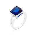 Avera Cubic Zirconia Gypsy Ring In Polished Sterling Silver by Avera Group