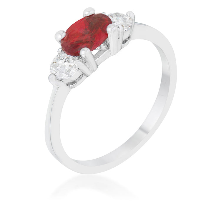 Avera Classic Zirconia Ring in Radiant Blue Size 5 by Avera Group