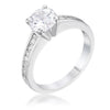 Avera Radiant Brilliance Cubic Zircon Engagement Ring 5 / Silver