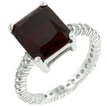 Avera Radiant Cut Engagement Ring In Dark Brown Finish by Avera Group