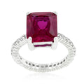 Avera Radiant Cut Engagement Ring In Dark Brown Finish by Avera Group