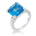 Avera Classic Princess Cut Engagement Ring With Baguette Accents by Avera Group