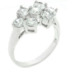 Avera Round Cubic Zirconia Cluster Ring In Sterling Silver