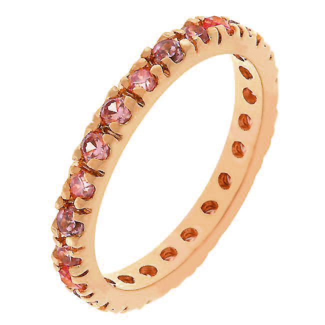 Avera Infinity Twist Bridal Set In Rose Gold Tone by Avera Group