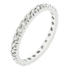 Avera Halo Radiant Wedding Set In Lustrous Silver Tone