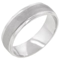 Avera Classic Matte 6 MM Wedding Band in Silver by Avera Group