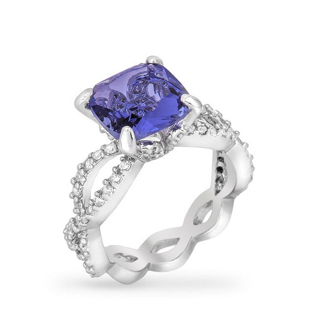 Avera Uptown Classic Ring in Size 5 Blue by Avera Group