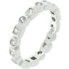 Avera Eternity Stackable Band In Polished Silver