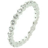 Avera Cubic Zirconia Infinity Band in Sterling Silver