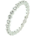 Avera Cubic Zirconia Infinity Band in Sterling Silver by Avera Group