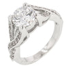 Avera Brilliant Twist Engagement Ring in Sterling Silver