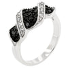 Avera Elegant Cubic Zirconia Swirl Ring In Sterling Silver