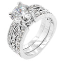 Avera Eleanor Engagement Ring In Sterling Silver by Avera Group