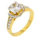 Avera Simple Cubic Zirconia Belt Ring in Polished Silver by Avera Group