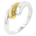 Avera Two-Tone Swirl Ring in Multi-Metal Finish by Avera Group