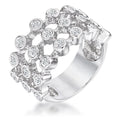 Avera Tie Contemporary Ring In Polished Sterling Silver by Avera Group