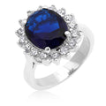 Avera Royal Ring in Dark Blue Size 5 Statement Jewelry by Avera Group