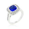 Avera Oval Topaz Cocktail Ring in Light/Pastel Blue by Avera Group