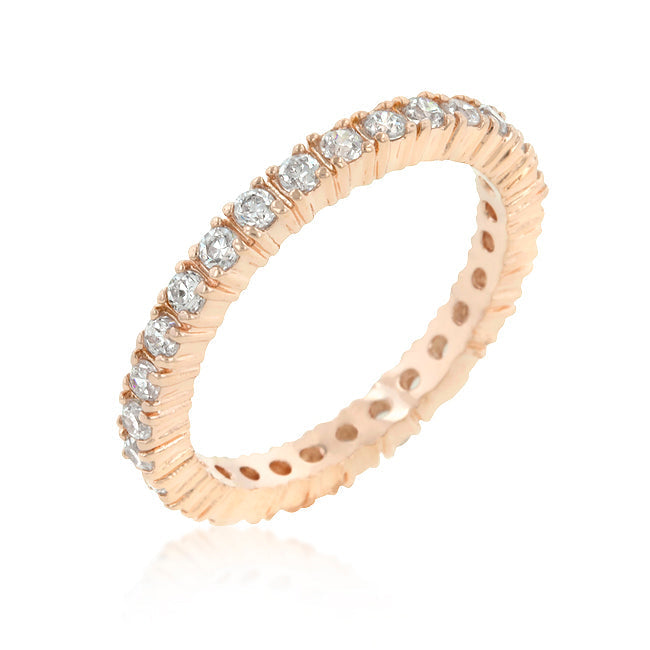 Avera Cubic Zirconia Frog Prince Eternity Ring Size 5 by Avera Group