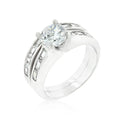 Avera Delicate Eternity Stackable Ring Set in Silver by Avera Group