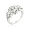 Avera Fitzgerald Cubic Zirconia Eternity Band Ring 5 / Silver by Avera Group