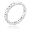 Avera Delicate Eternity Stackable Ring Set in Silver