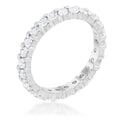 Avera Fitzgerald Cubic Zirconia Eternity Band Ring 5 / Silver by Avera Group