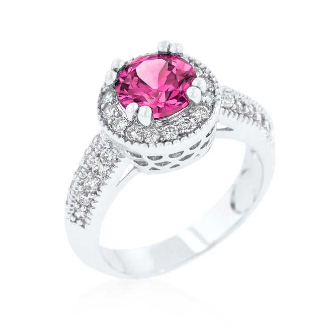 Avera Apple Heart Ring With Green Cubic Zirconia by Avera Group