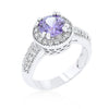 Avera Radiant Cut Engagement Triplet Ring in Gold