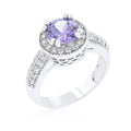 Avera Radiant Cut Engagement Triplet Ring in Gold by Avera Group