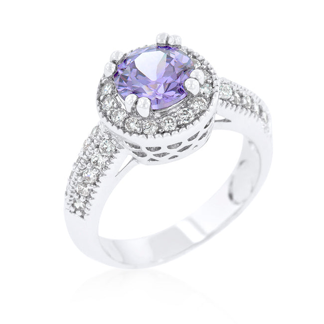 Avera Radiant Cut Engagement Triplet Ring in Gold by Avera Group