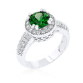Avera Radiant Cut Engagement Triplet Ring in Gold by Avera Group