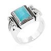 Avera Knotted Simulated Pearl Ring In Polished Silver Tone