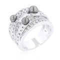 Avera Twisted Petite Solitaire Ring In Purple Crystal by Avera Group