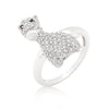 Avera Cubic Zirconia Giraffe Ring in Multi-Tone Finish