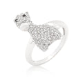 Avera Cubic Zirconia Giraffe Ring in Multi-Tone Finish by Avera Group