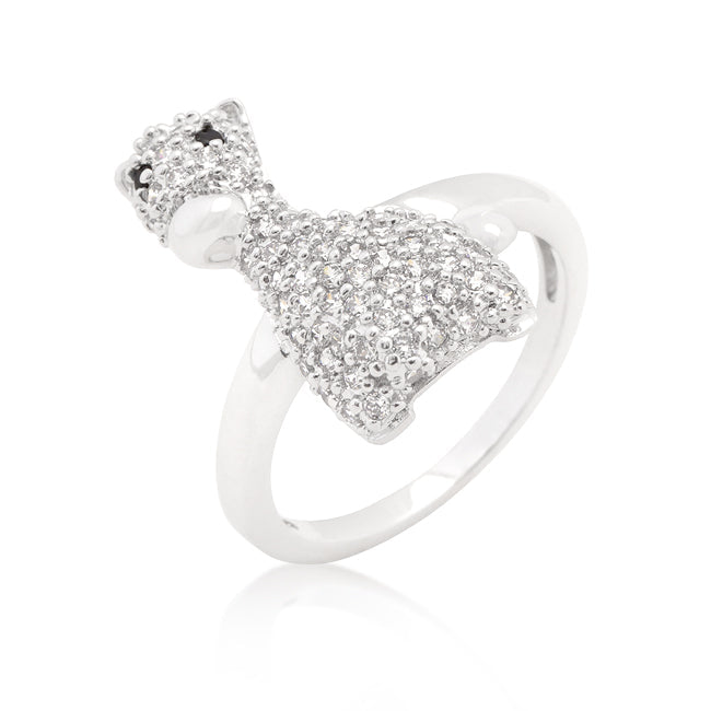 Avera Cubic Zirconia Giraffe Ring in Multi-Tone Finish by Avera Group