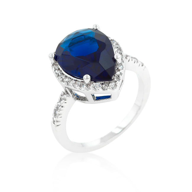 Avera Dream Eternity Band Pear Shaped Sapphire Ring by Avera Group