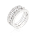Avera Simple Cubic Zirconia Ring Set In Two-Tone Finish by Avera Group