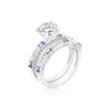 Avera Tanzanite Cubic Zirconia Ring Set in Sterling Silver