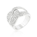Avera Cubic Zirconia Knot Ring in Polished Silver by Avera Group
