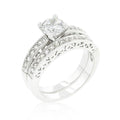 Avera Filigree Engagement Set in Sterling Silver by Avera Group