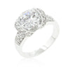 Avera Tension Set Cubic Zirconia Engagement Ring in Sterling Silver