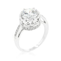 Avera Royal Crest Filigree Cubic Zirconia Ring in Silver by Avera Group