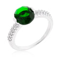 Avera Dannicka Engagement Ring In Radiant Silver Finish by Avera Group