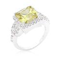 Avera Halo Style Princess Cut Cocktail Ring in Turquoise/Aqua by Avera Group
