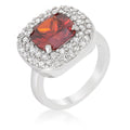 Avera Micropave Bridal Cocktail Ring in Rhodium Finish by Avera Group