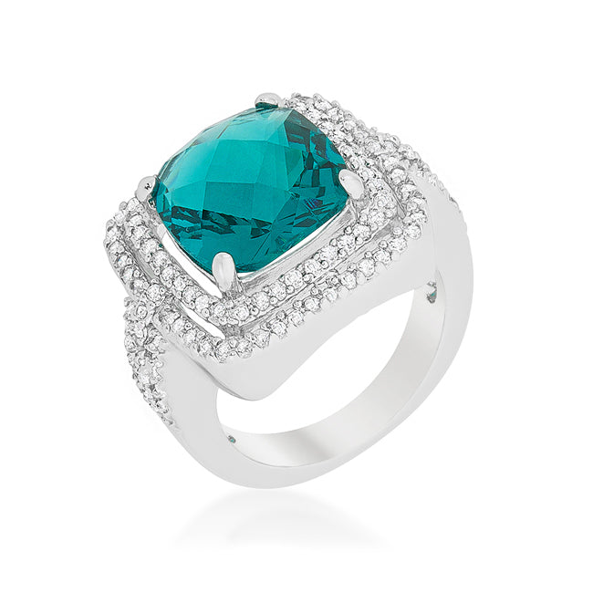 Avera Candy Cocktail Ring in Turquoise and Aqua Statement Jewelry by Avera Group