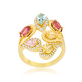 Avera Multi-Color Cocktail Ring Statement Jewelry by Avera Group